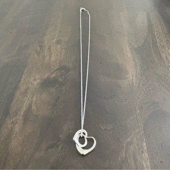 Tiffany & Co. Elsa Peretti Rare Double Heart Necklace - Picture 3 of 6